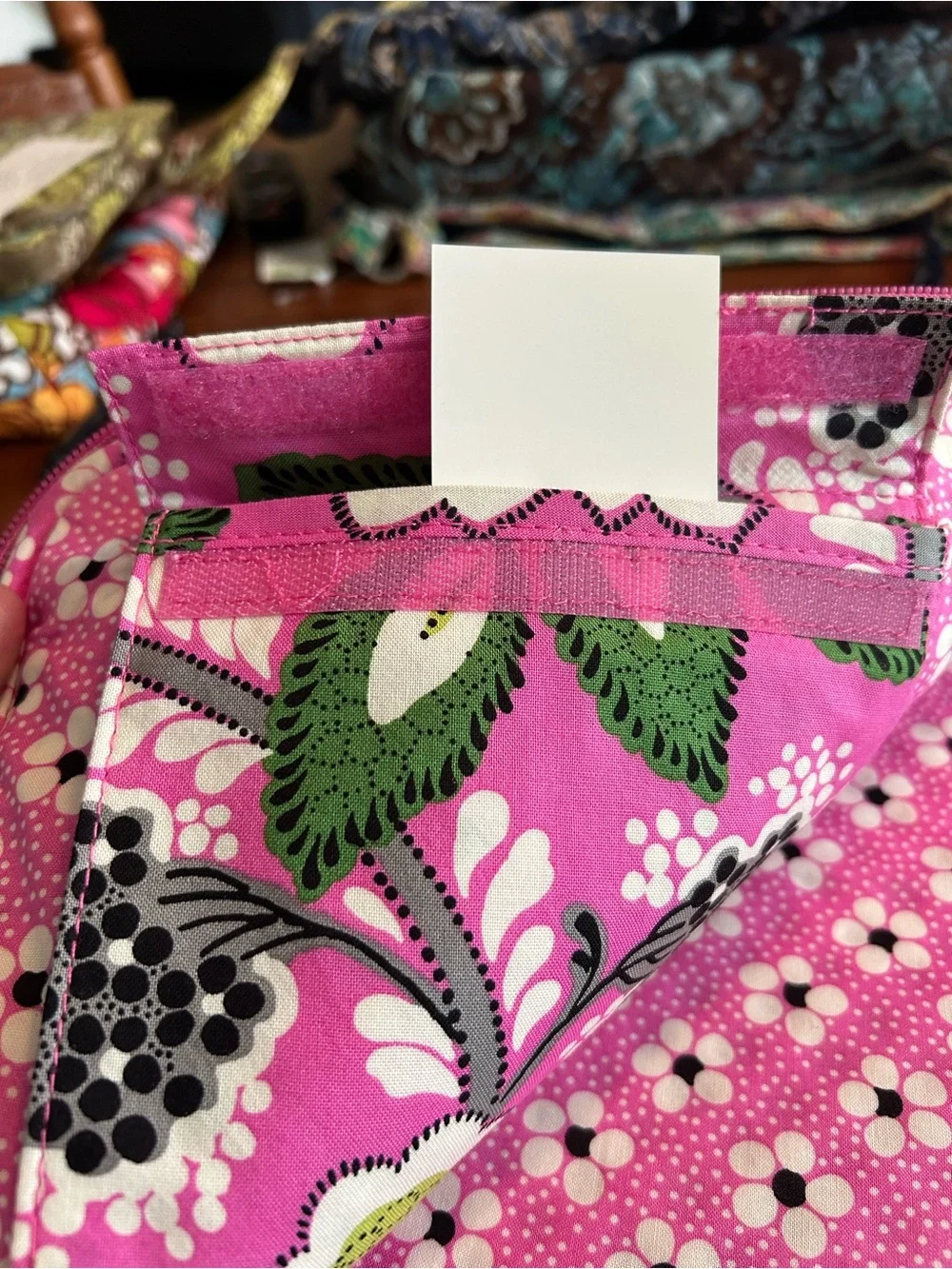 Vera Bradley Quilted Laptop Sleeve Case Padded Zippered Bag in Priscilla Pink